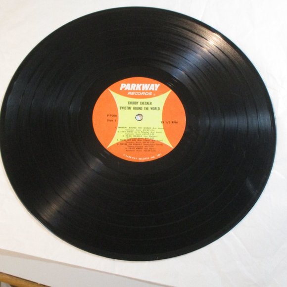 Vtg 1961 King of Twist Chubby Checker Vinyl LP Record Twistin Round the World - Picture 3 of 6